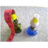 Image 1 : Lot of 2 Coloured Glass Kerosene Mini Lamps