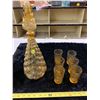 Image 1 : Amber Decanter Set Made In Italy (Antique)