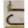 Image 2 : 2- Canes, One Brass Handled Elephant Head, One Wood
