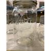 Image 2 : 5- Assorted Mason Jars + Kopke Bottle