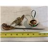 Image 1 : Brass Owl + Owl Letter Opener + Walnut Shell Owl Art