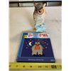 Image 1 : Vintage Owl Figurine + Kids Owl Book