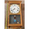 Image 1 : Wooden Case Pendulum Clock "Case" - Battery Operated