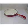 Image 1 : Rare Red Enamel Frying Pan