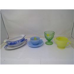 5 Pieces of Assorted Glassware
