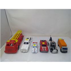 6 Toy Vehicles