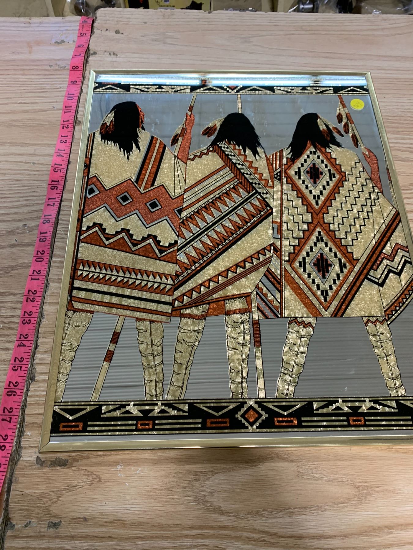 Indigenous Person Mirror - Schmalz Auctions