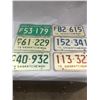 Image 1 : 6 Saskatchewan License Plates