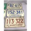 Image 3 : 6 Saskatchewan License Plates