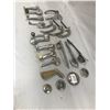 Image 2 : Lot of Vintage Chrome Door Handles and Window Rollers - Over 20 Pieces!