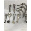 Image 3 : Lot of Vintage Chrome Door Handles and Window Rollers - Over 20 Pieces!