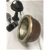 Image 3 : Lot of Vintage Hood Badge, Horn, Light Bucket, and Mirror
