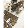 Image 3 : Lot of Vintage Doorknobs, Locks, Back Plates, and 1 Skeleton Key