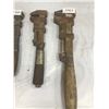 Image 2 : 5 Vintage Wooden Handle Crescent Wrenches