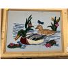 Image 2 : Framed Knitting Art - Ducks/Indigenous Man