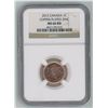 Image 1 : 2012 Graded Copper Plated Zinc One Cent Coin - MS-66 Rd - Canadian