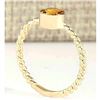 Image 3 : 1.00 CTW Natural Citrine Ring In 18K Yellow Gold