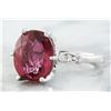 Image 2 : 5.11 CTW Tourmaline 14K White Gold Diamond Ring