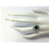 Image 4 : 2.88 CTW Natural Emerald And Diamond Ring 14K Solid Two-Tone Gold