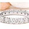 Image 1 : 2.80 CTW Natural Diamond 18K Solid White Gold Ring