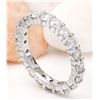 Image 3 : 2.80 CTW Natural Diamond 18K Solid White Gold Ring