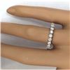 Image 5 : 2.80 CTW Natural Diamond 18K Solid White Gold Ring