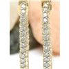 Image 2 : 1.75 CTW Natural Diamond 14K Solid Yellow Gold Earrings