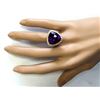 Image 4 : 12.65 CTW Natural Amethyst And Diamond Ring In 14k Solid Yellow Gold
