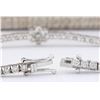 Image 2 : 4.00 CTW Natural Diamond Bracelet In 14k Solid White Gold