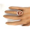 Image 5 : 9.81 CTW Natural Morganite 18K Solid Rose Gold Diamond Ring