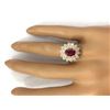 Image 5 : 3.02 CTW Natural Ruby 14K Solid Yellow Gold Diamond Ring