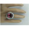 Image 5 : 9.80 CTW Tourmaline 18K White Gold Diamond Ring