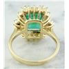 Image 3 : 3.72 CTW Emerald 18K Yellow Gold Diamond Ring