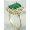 Image 4 : 3.72 CTW Emerald 18K Yellow Gold Diamond Ring