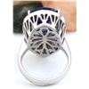 Image 4 : 15.18 CTW Natural Tanzanite 14K Solid White Gold Diamond Ring