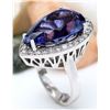 Image 5 : 15.18 CTW Natural Tanzanite 14K Solid White Gold Diamond Ring