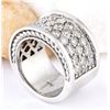 Image 4 : 4.00 CTW Natural Diamond 18K Solid White Gold Ring