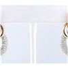 Image 1 : 5.62 CTW Natural Diamond Earrings 14k Solid Multi-tone Gold