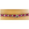 Image 4 : 28.11 CTW Ruby 18K White Gold Diamond Necklace