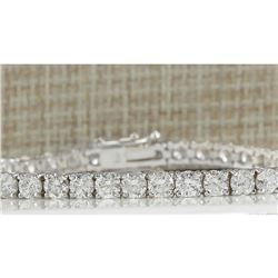 9.37 CTW Natural Diamond Bracelet In 18K White Gold