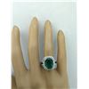 Image 5 : 5.20 CTW Emerald Ruby 14K White Gold Diamond Ring