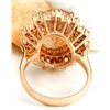 Image 3 : 9.08 CTW Natural Morganite 14K Solid Rose Gold Diamond Ring