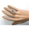 Image 4 : 8.85 CTW Natural Morganite And Diamond Ring In 18K Solid Yellow Gold