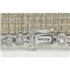 Image 2 : 3.50 CTW Natural Diamond Bracelet In 18K White Gold