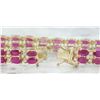 Image 2 : 15.88 CTW Ruby 14K Yellow Gold Diamond Bracelet