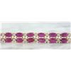 Image 3 : 15.88 CTW Ruby 14K Yellow Gold Diamond Bracelet