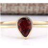 Image 1 : 0.50 CTW Natural Garnet Ring In 14k Yellow Gold