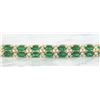 Image 3 : 11.78  CTW Emerald 14K Yellow Gold Diamond Bracelet