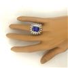 Image 6 : 13.51 CTW Natural Tanzanite 14K Solid White Gold Diamond Ring