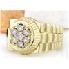 Image 2 : 0.70 CTW Natural Diamond 14K Solid Yellow Gold Ring